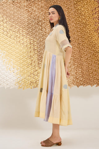 Dress Contemporary Wear - Yellow Buttercup Bloom Dress by The Loom Art