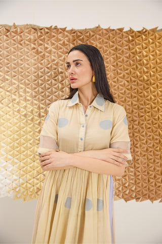 Dress Contemporary Wear - Yellow Buttercup Bloom Dress by The Loom Art