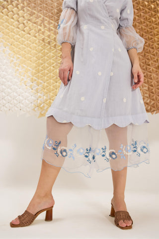 Dress Contemporary Wear - Blue Belle Dress by The Loom Art