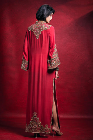 Kaftan Contemporary Wear â€“ Pink Elegant Festive Look by Tamanna Punjabi Kapoor