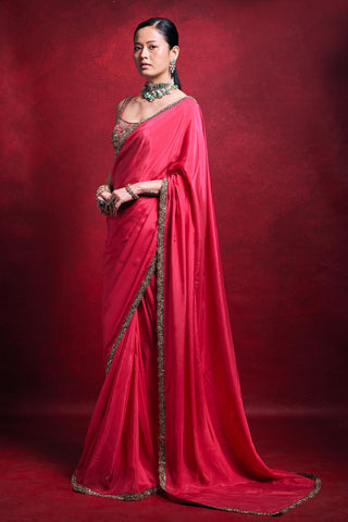 Saree Set Indian Wedding â€“ Pink Elegant Festive Style by Tamanna Punjabi Kapoor