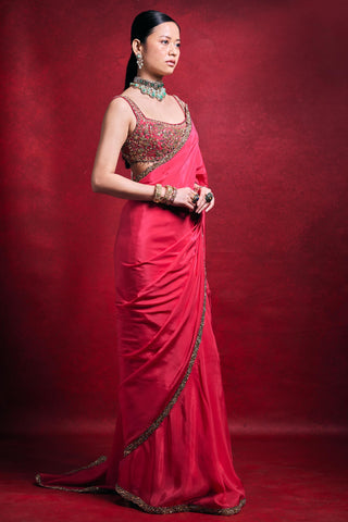Saree Set Indian Wedding â€“ Pink Elegant Festive Style by Tamanna Punjabi Kapoor