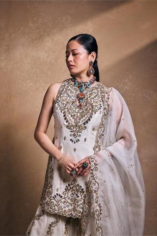 Gharara Set Indian Wedding – Ivory Festive Elegance by Tamanna Punjabi Kapoor