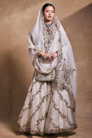 Gharara Set Indian Wedding – Ivory Festive Elegance by Tamanna Punjabi Kapoor
