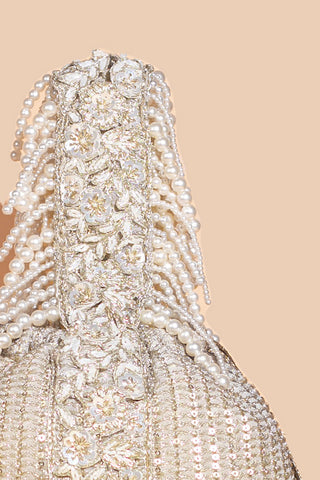 Beige tara bucket bag