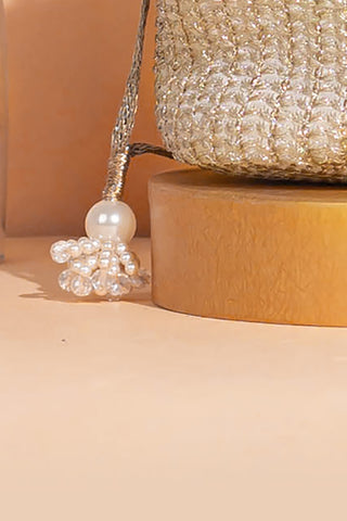 Beige tara bucket bag