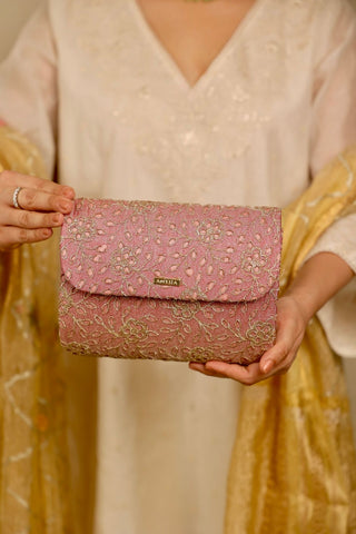 Pink tarang flapover bag