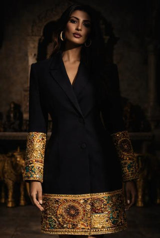 Dress Tailored Wear - Black Belmont Blazer Dress by Banjara Trail