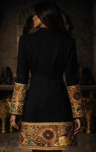 Dress Tailored Wear - Black Belmont Blazer Dress by Banjara Trail