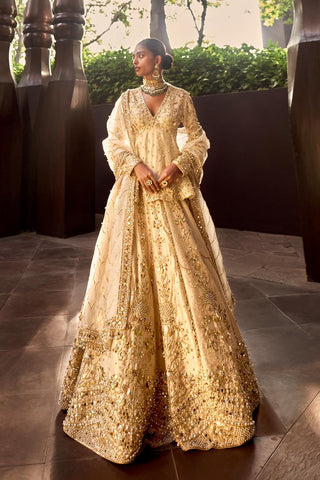 Lehenga Set Indian Wedding Beige Elegant by Tamanna Punjabi Kapoor