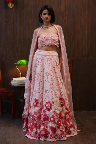 Lehenga set for Indian Wedding – Pink Garden Muse by 29india
