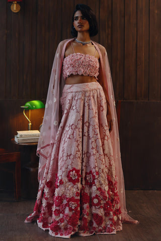 Lehenga set for Indian Wedding – Pink Garden Muse by 29india
