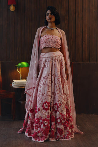 Lehenga set for Indian Wedding – Pink Garden Muse by 29india