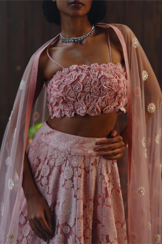 Lehenga set for Indian Wedding – Pink Garden Muse by 29india
