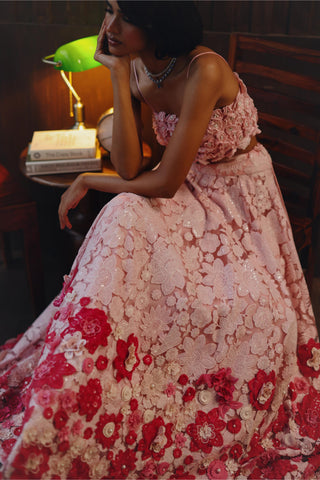 Lehenga set for Indian Wedding – Pink Garden Muse by 29india