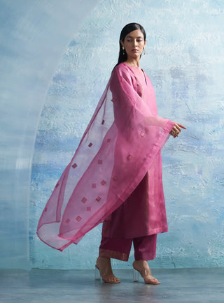 Auraa grape pink kurta set