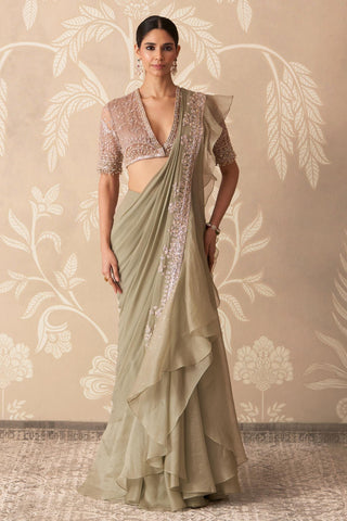 Green Saree for Indian Wedding – Green Blouse by Ridhi Mehra