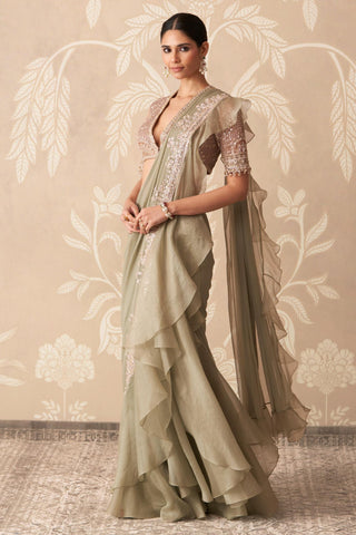 Green Saree for Indian Wedding – Green Blouse by Ridhi Mehra