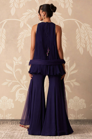 Sharara Suit for Indian Wedding – Purple Kurti with Sharara by Ridhi Mehra