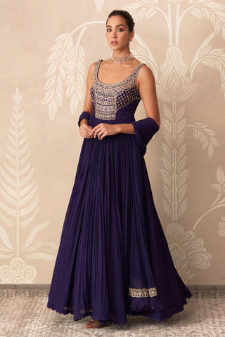 Anarkali for Indian Wedding – Purple Anarkali with Dupatta by Ridhi Mehra