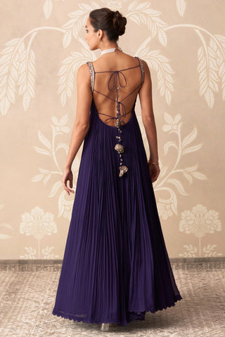 Anarkali for Indian Wedding – Purple Anarkali with Dupatta by Ridhi Mehra