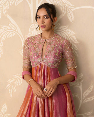 Pink Anarkali for Indian Wedding – Pink Anarkali with Dupatta by Ridhi Mehra