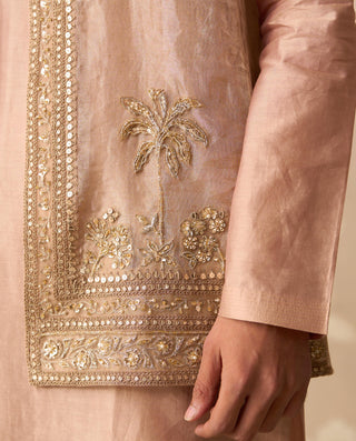 Gold Bandi Set for Indian Wedding – Gold Nehru Jacket with Kurta by Ridhi Mehra