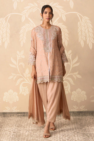 Kurta Set for Festive Events – Gold Kurta with Salwar by Ridhi Mehra