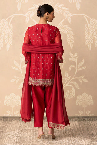 Salwar Suit for Indian Wedding – Orange Kurta with Salwar by Ridhi Mehra