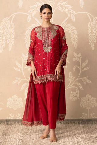 Salwar Suit for Indian Wedding – Orange Kurta with Salwar by Ridhi Mehra