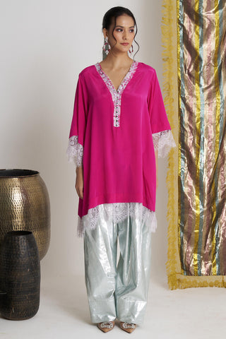 Pink gulabo sitara farshi salwar suit set