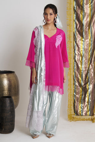 Pink gulabo groove farshi salwar suit set