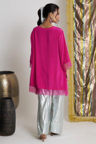 Pink gulabo groove farshi salwar suit set