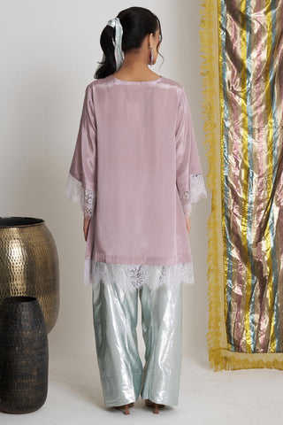 Purple sumbal sitara farshi salwar suit set