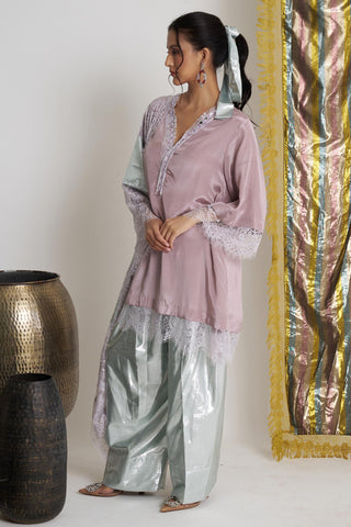 Purple sumbal sitara farshi salwar suit set