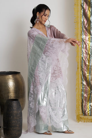 Purple sumbal sitara farshi salwar suit set