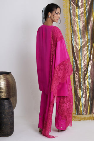 Pink gulabo softy farshi salwar suit set