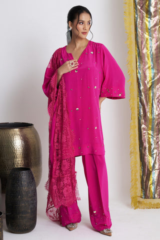 Pink gulabo softy farshi salwar suit set