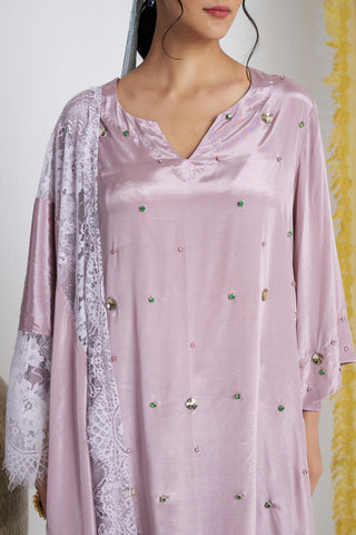 Purple sumbal softy farshi salwar suit set