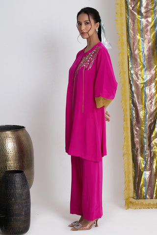 Pink mirchi mini salwar suit set