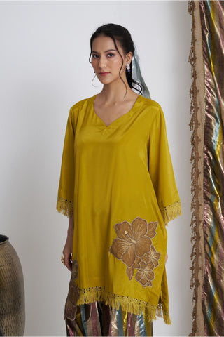 Yellow bijli farshi salwar suit set