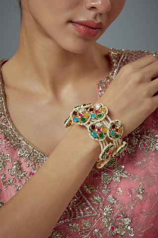 Bangles for Festive – Multicolored Handcrafted Saadgi by Vivinia by Vidhi Mehra