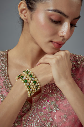 Bangles for Festive – Green Saadgi by Vivinia by Vidhi Mehra