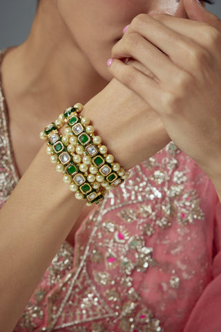 Bangles for Festive – Green Saadgi by Vivinia by Vidhi Mehra