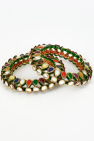 Kundan Bangles for Indian Wedding – Saadgi Multi by Vivinia