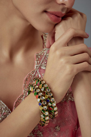 Kundan Bangles for Indian Wedding – Saadgi Multi by Vivinia