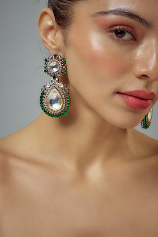 Choker Set for Festive – Green Saadgi Choker Set by Vivinia by Vidhi Mehra