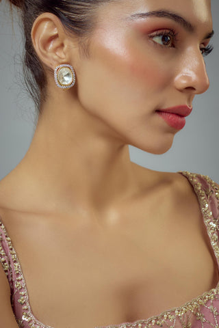 Earrings for Festive – Gold Florence by Vivinia by Vidhi Mehra