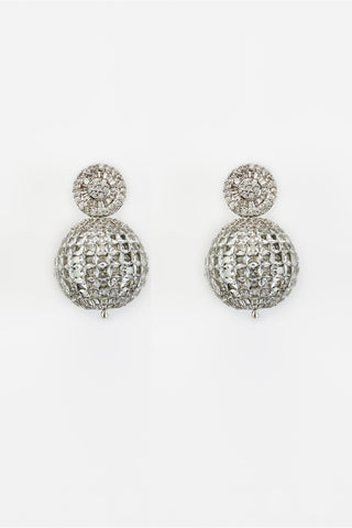 Earrings for Festive â€“ Silver Zia Zircon by Vivinia by Vidhi Mehra