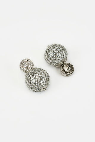 Earrings for Festive â€“ Silver Zia Zircon by Vivinia by Vidhi Mehra